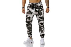 maxToonrain Men's Camo Cargo Joggers Loose Fit Tracksuit