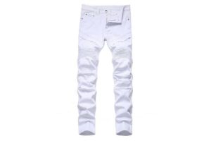 AIYINO Mens Biker Jeans Ripped Regular Straight Leg