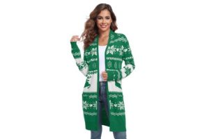 PCEAIIH Women Casual Open Front Cardigans Long Sleeve