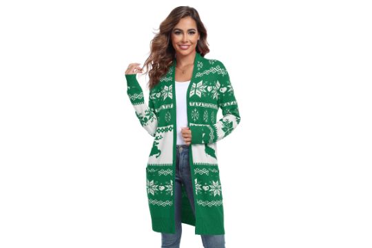 PCEAIIH Women Casual Open Front Cardigans Long Sleeve