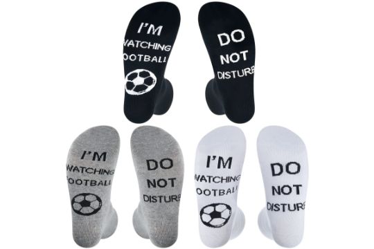 SATINIOR 3 Pairs Do Not Disturb - Rugby Socks