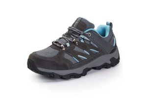 SHULOOK Womens Walking Shoes Non-Slip Lightweight Hiking Shoes Waterproof Low Rise Outdoors Trekking Hiking Boots Women Grey Blue UK 8
