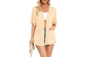 Yommay Cardigans for Women Summer Short Sleeve Open