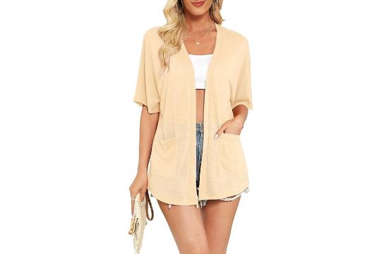 Yommay Cardigans for Women Summer Short Sleeve Open