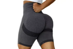 RIOJOY Scrunch Seamless Cycling Shorts for Women High