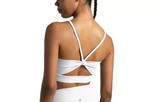 10X RRP £23.93 Colorfulkoala Women's Dreamlux Bowknot Strappy Sports Colorfulkoala Women's Dreamlux Bowknot Strappy Sports Bra