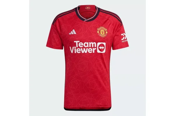 Adidas Men's Home 23/24 Manchester United Fc Short Sleeve Football Jersey, Size XL