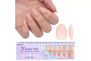 BTArtbox Almond Nail Tips Extra Short