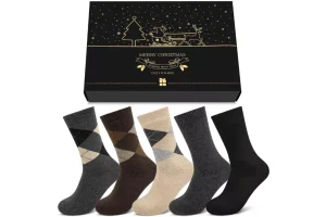 5 Pairs Mens Wool Socks
