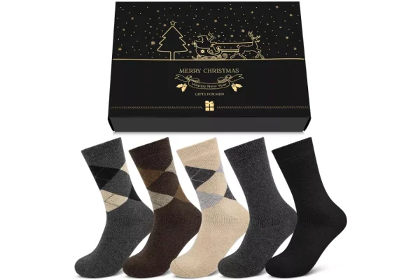 5 Pairs Mens Wool Socks