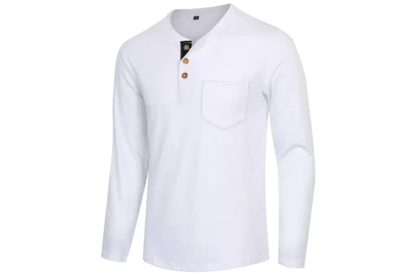 APTRO Mens Long Sleeve T Shirts Casual Tops Henley Shirt