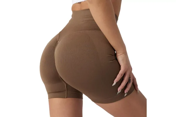High Waist Brown Shorts for Women