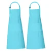 RAJRANG Cotton Kitchen Chef Aprons Set Of 2.
