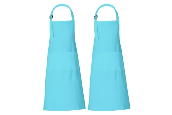 RAJRANG Cotton Kitchen Chef Aprons Set Of 2.