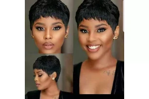 2X RRP £22.82 Fereowth Short Human Hair Wigs for Women Pixie Cut Fereowth Short Human Hair Wigs for Women Pixie Cut