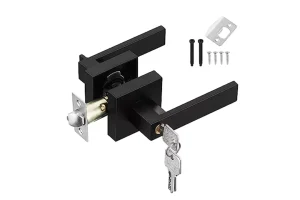 2X RRP £23.92 HSEAMALL Door Lever Handle Lock HSEAMALL Door Lever Handle Lock