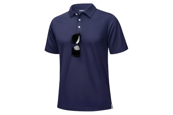 KEFITEVD Men's Quick Dry Polo Shirts Short Sleeves