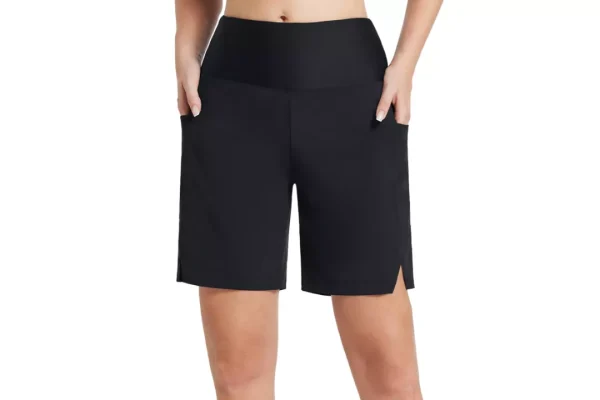 Baleaf Swim Shorts Women High Waisted 6'inch Swimsuit