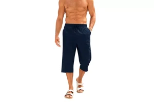 2X RRP £27.46 Runcati Men's Summer Stretch Cargo Shorts Vintage Plain Runcati Men's Summer Stretch Cargo Shorts Vintage Plain