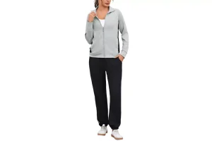 2X RRP £32.22 Uniexcosm Tracksuit Womens Full Set Zip Up Sweatshirt Uniexcosm Tracksuit Womens Full Set Zip Up Sweatshirt