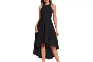 2X RRP £36.74 Fynadressr Women Elegant Cocktail Party Dress Hi Lo Fynadressr Women Elegant Cocktail Party Dress Hi Lo