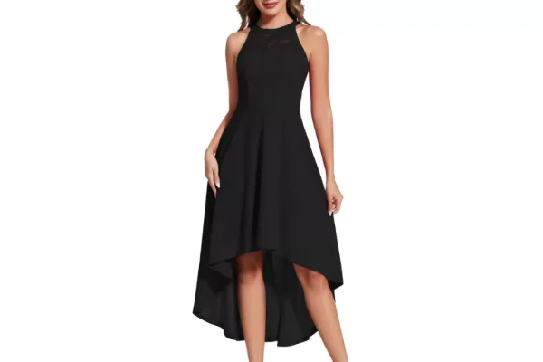 Fynadressr Women Elegant Cocktail Party Dress Hi Lo