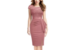 2X RRP £36.74 MIUSOL Women's Vintage Floral Lace Sequin Scoop Neck MIUSOL Women's Vintage Floral Lace Sequin Scoop Neck