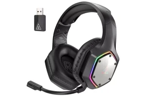 2X RRP £45.92 EKSA E1000WT USB Wireless Gaming Headset EKSA E1000WT USB Wireless Gaming Headset
