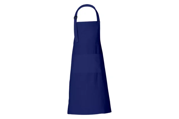 RAJRANG Blue Cotton Apron 2 Large Pockets Cooks Kitchen