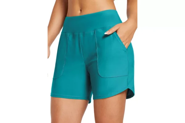 Baleaf Swim Shorts Women 5inchHigh Waisted Swimming Custome