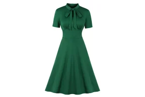 2x RRP £31.83 Wellwits Women's Keyhole Tie 1940s Vintage Cocktail Dress Christmas Green 3XL Wellwits Women's Keyhole Tie 1940s Vintage Cocktail Dress Christmas Green 3XL