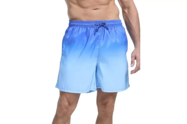 SERENYOU Mens Swim Shorts Gradient Colour Mesh Lining