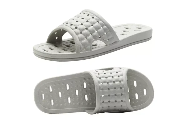 Czgcpyc Shower Shoes Quick Dry Non Slip Bath Slippers Grey EU 43-44