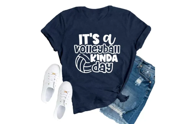 SUWATOIN Volleyball Shirts for Women Volleyball Mom