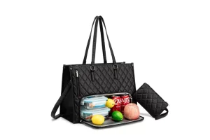 ROYALFAIR Lunch Bag For Women - Tote Bag With Compartments