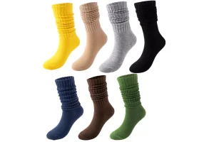 3X RRP £8.51 HNJZX 7 Pairs Women Slouch Socks Cotton Soft Cotton HNJZX 7 Pairs Women Slouch Socks Cotton Soft Cotton