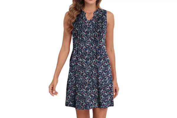 4X RRP £12.23 GRECERELLE Women's Summer Dresses Casual Sleeveless