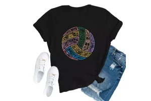 SUWATOIN Volleyball Shirts for Women Volleyball Mom