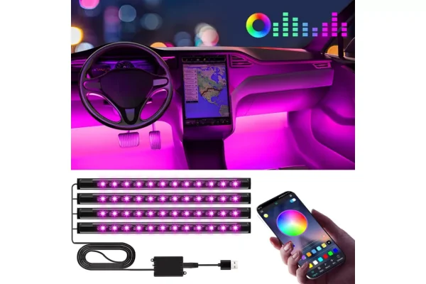 LED Interior Strip Light Car Ambient Atmosphere Lighting