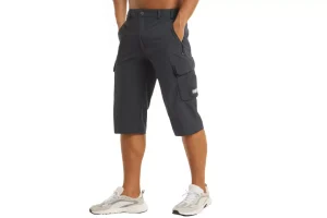 5X RRP £34.34 MAGCOMSEN Men's 3-4 Length Cargo Short Lightweight MAGCOMSEN Men's 3/4 Length Cargo Short Lightweight