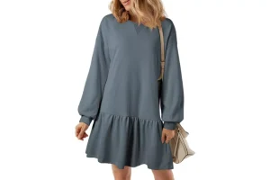 7X RRP £6.38 PICKLION Women's Casual Dress Long Sleeve Ladies Pullover PICKLION Women's Casual Dress Long Sleeve Ladies Pullover