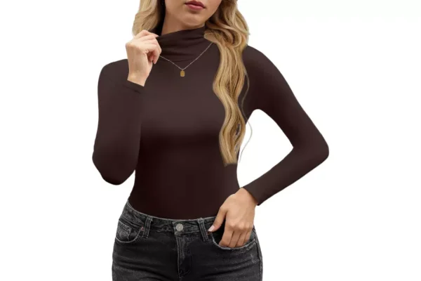Yutdeng Turtle Neck Thermal Tops for Womens Long Sleeve