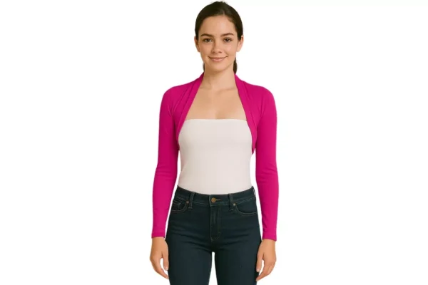 STAR FASHION Womens Long Sleeve Shrug Bolero Cardigan