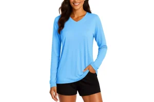 TACVASEN Women's V Neck T-Shirts Short Sleeve Workout