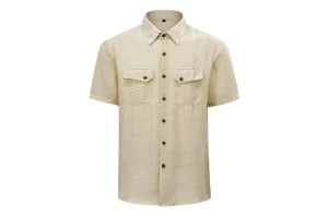 RRP £11.99 YFFUSHI Mens Short Sleeve Dress Shirt Casual Summer YFFUSHI Mens Short Sleeve Dress Shirt Casual Summer