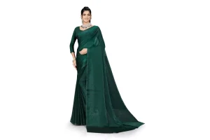 RRP £12.22 ETHNICMODE Indian Saree For Women Plain Zari Chiffon ETHNICMODE Indian Saree For Women Plain Zari Chiffon