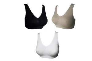 RRP £14.67 3 6 9 Pack Comfort Bra Women Girls Crop Top Seamless 3 6 9 Pack Comfort Bra Women Girls Crop Top Seamless