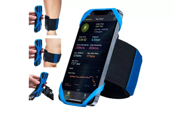 Cikyner 3 in 1 Running Armband, 360 Rotatable & Detachable Sports Armband