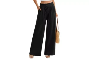 RRP £17.03 PASUDA Womens Cotton Linen Trousers Summer Ladies Elegant PASUDA Womens Cotton Linen Trousers Summer Ladies Elegant