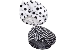 2 Pieces Shower Caps for Women